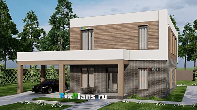 Двухэтажный дом F-3545