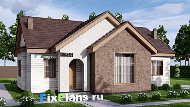 Одноэтажный дом F-16712